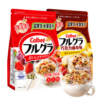 日本进口卡乐比calbee即食水果麦片减少糖水果谷物早餐麦片700g