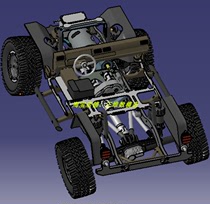 四驱电动机吉普牧马人越野车汽车底盘分动器3D三维几何数模型齿轮