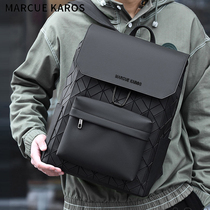 MK男士双肩包潮流时尚背包大容量休闲旅行包2022新款学生电脑书包