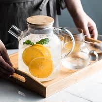 日式水具茶杯水壶套装t茶壶 家用客厅带托盘玻璃杯具水杯茶具套装