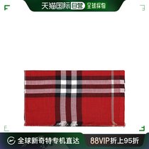 【99新未使用】香港直邮BURBERRY 红色女士围巾 3954620