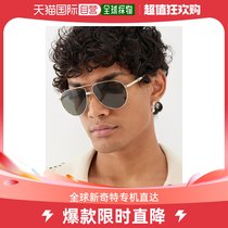 【99新未使用】香港直邮Gucci 男士飞行员金属太阳眼镜