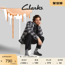 Clarks其乐男士皮鞋春秋季英伦复古时尚一脚蹬皮鞋正装商务