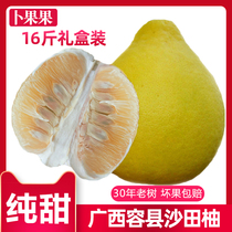 现货正宗广西容县沙田柚16斤新鲜柚子水果纯甜不酸非梅州