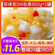 进口什锦SW热带杂果罐头商用混合水果大桶蛋糕夹心烘焙披萨材料