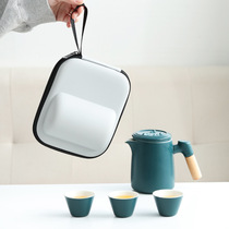 便携式旅行茶具小套装随身户外包泡茶壶茶杯单人快客杯一壶二四杯