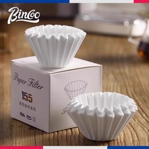 Bincoo咖啡滤纸挂耳摩卡壶过滤纸手冲蛋糕咖啡机专用v60扇形滤袋