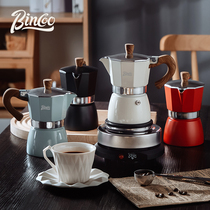 Bincoo意式摩卡壶煮咖啡器具户外浓缩萃取手冲咖啡壶电热加热炉