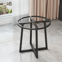 金属圆形桌腿支架阳台茶桌腿沙发岩板组合茶几边几脚架支撑可定制