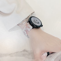 适用华为gt3表带watch3陶瓷树脂手表带gt2保时捷GT2E腕带智能运动46/42mm定制配件男女情侣款创意替换表带