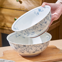 日式景德镇陶瓷餐具8寸汤碗吃面碗大号家用大容量高颜值螺蛳粉碗