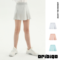oribigo儿童运动短裙防紫外线网球裙女童运动裙防走光