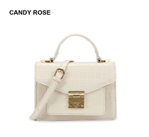 CandyRose2022新款cr邮差包小众设计手提斜跨女包轻奢白领法式包