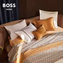 Hugo Boss2024进口新款全棉贡缎印花轻奢纯棉床上四件套BMONOGRAM