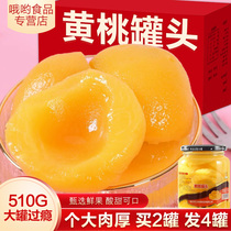 【到手4罐】新鲜水果罐头黄桃山楂雪梨什锦酸甜杏多口味510g/大瓶