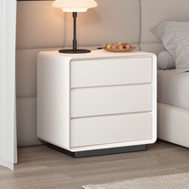 轻奢实木床头柜现代简约卧室小型床边柜网红创意小型储物收纳柜子