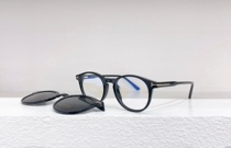 复古圆框近视镜框可配度数TF5823高品质 墨镜一体眼镜 3合1挂片潮