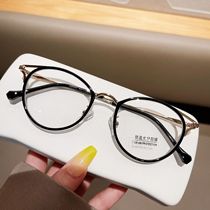 英国Cherry Koko新款防蓝光眼镜韩版个性学生近视眼镜架圆框复古