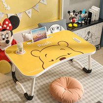 迪士尼正版床上小桌子可折叠卡通学生宿舍电脑桌儿童卧室学习书桌