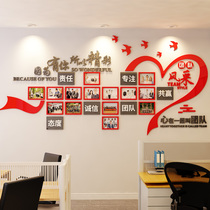 相片墙团队风采公司企业文化墙布置3d亚克力立体办公室装饰墙贴画