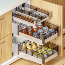 太和樱花调味拉篮厨房橱柜分体多层抽屉式工具篮厨柜调料收纳置物