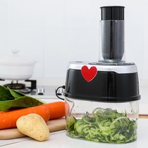 新款切菜器电动家用料理机螺旋式切菜机四合一厨房切丝器跨境