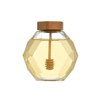 高档蜂蜜瓶蜂蜜专用瓶密封罐玻璃蜂蜜罐创意玻璃瓶子蜂蜜棒分装瓶