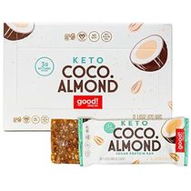 good! Snacks Keto Vegan Protein Bars， Coconut Almond， Glu