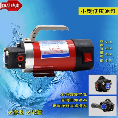 便携式低噪音电动泵摆线泵汽车螺丝机抽油泵柴油输油泵润滑泵包邮