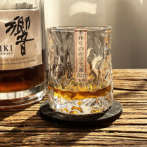 日本初雪鸣门杯冰川高级感颜值家用ins玻璃水杯饮料杯威士忌酒杯