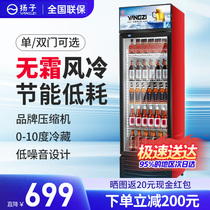 扬子饮料展示柜冷藏冰柜保鲜双开门冷饮冷柜商用单门啤酒冰箱立式