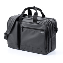 日本SANWA大容量电脑包背包多功能防水公文包横款男式商务手提包