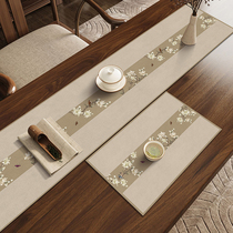 新中式桌旗桌垫茶几桌布禅意茶席吸水茶垫餐桌茶台轻奢高端长条布