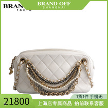 SH「9.0新」CHANEL(香奈儿)ALL ABOUT CHAINS CAME白色羊皮斜跨包