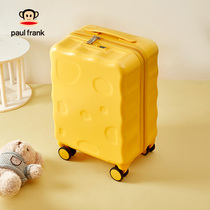 大嘴猴儿童行李箱可坐18寸小型号轻便登机箱拉杆箱可爱旅行密码箱