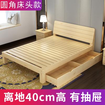 出租屋实木床1.8二手双人床1米8旧货O床架家具市场1.5米单人旧床
