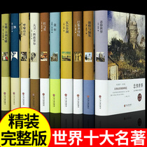 世界十大文学名著全套正版精装10册巴黎圣母院飘童年红与黑呼啸山