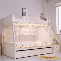 全底蚊帐2023新款家用子母上下床铺1.5梯形双层床1.2m高低儿童床