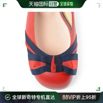 【99新未使用】香港直邮GucciGUCCI 古驰 红色皮革女士平底鞋 432
