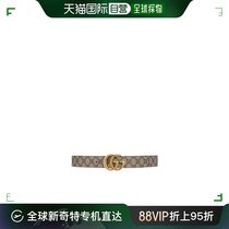 【99新未使用】香港直邮Gucci 双G带扣双面腰带 65941692TIC