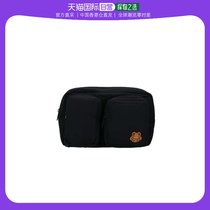 香港直邮KENZO 黑色贴花细节腰包 男士腰包/胸包