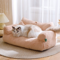 宠物狗窝宠物窝垫子猫窝床冬季猫窝保暖大号猫沙发通用