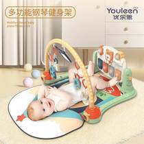 优乐恩脚踏钢琴婴儿健身架新生儿0-3-6月游戏毯宝宝益智早教玩具