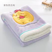毛毛毯迷你小号单人婴儿童盖腿加厚冬季短毛绒毯子床单冬天保暖