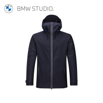 BMW Studio宝马男装秋冬季夹克简约商务连帽立领拉链长袖夹克外套