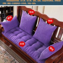 -红实木沙发垫冬季加厚防滑坐垫木头沙发中式三人座通.用飘窗垫订