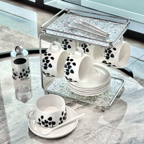 轻奢咖啡杯碟套装高档陶瓷茶杯马克杯下午茶咖啡茶具女士杯子水杯
