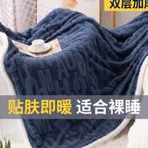 塔芙绒毛毯冬季加厚珊瑚羊羔绒小毯子盖毯办公室午睡毯盖被沙发毯