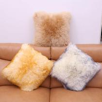 Lins北欧羊毛抱枕沙发靠垫欧式抱枕长毛客厅家居装饰皮毛一体