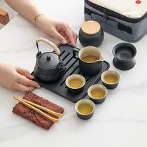 旅行功夫茶具便携式套装泡茶户外旅游露营喝茶装备小套茶杯礼定制